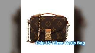 LV Micro Metis Monogramm-Tasche im braunen Designer-Stil