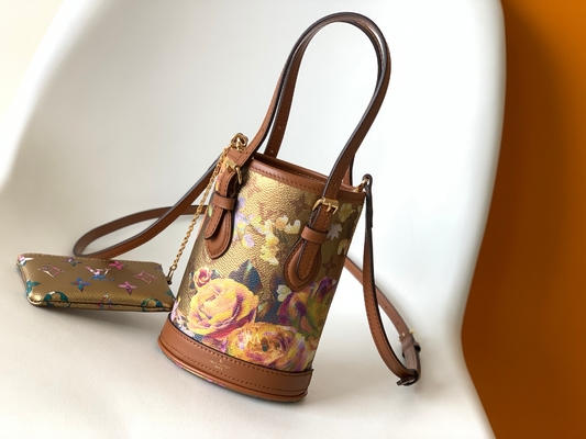 Metallische Blume Louis Vuitton Neverfull Bucket Bags M81724