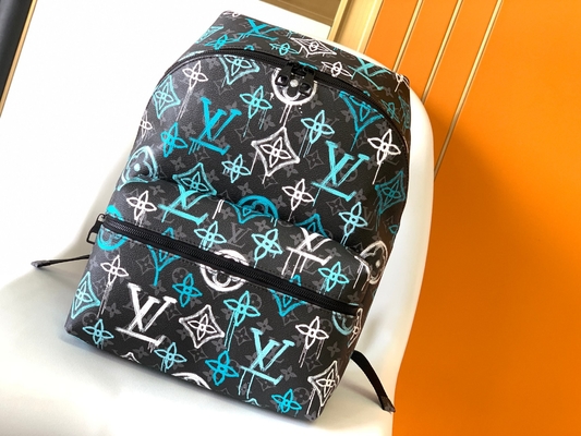 Mehrfarbengraffiti-Taschen-Grün entdeckungs-Designer-Brand Backpacks LV