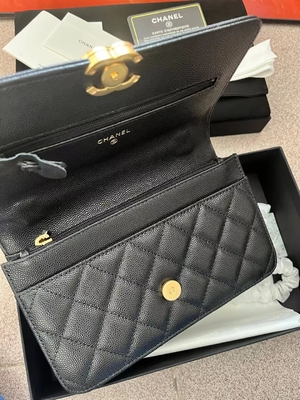 Klassische KWOC Kette auf Geldbörse Chanel Small Handbag AP3019