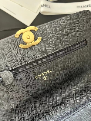 Klassische KWOC Kette auf Geldbörse Chanel Small Handbag AP3019