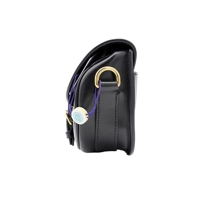Schwarze Kalbsleder-Sattel-Schultertasche Dior Bobby East West Bag Hobo