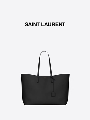 1.4lb maserte lederne gebrandmarkte Damen die Ost-West Handtaschen-Schwarzes YVES SAINT LAURENT-Kalbsleder-Tasche
