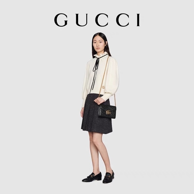 Umhängetasche Marmont Matelassé Mini Bag Flap GG Marmont