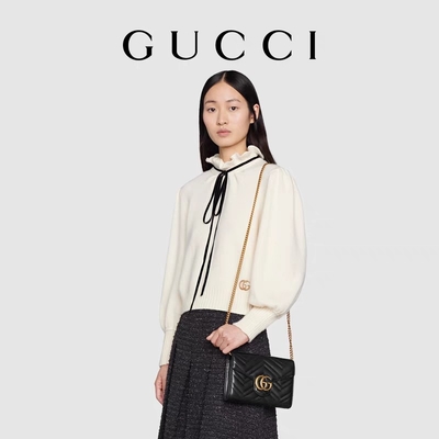 Umhängetasche Marmont Matelassé Mini Bag Flap GG Marmont