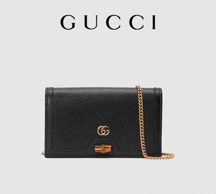ODM brannte Verschluss Bote-Bag Guccis Diana Wallet On Chain Bamboo ein