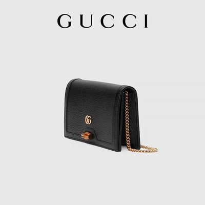 ODM brannte Verschluss Bote-Bag Guccis Diana Wallet On Chain Bamboo ein