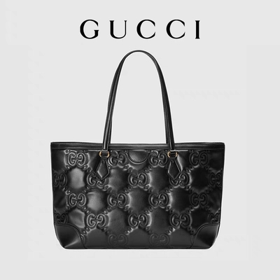 Matelassé Chevron GG, das Umhängetasche eingebrannt wurde, steppte ledernen Tote Bag