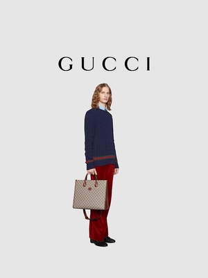 Getäfeltes Druck-Gucci-Segeltuch Tote Bag Shoulder Bag With GG Oberstes, der G ineinander greift
