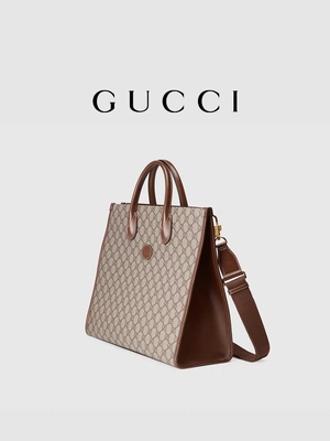 Getäfeltes Druck-Gucci-Segeltuch Tote Bag Shoulder Bag With GG Oberstes, der G ineinander greift