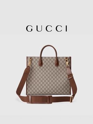 Getäfeltes Druck-Gucci-Segeltuch Tote Bag Shoulder Bag With GG Oberstes, der G ineinander greift