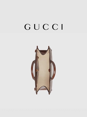 Getäfeltes Druck-Gucci-Segeltuch Tote Bag Shoulder Bag With GG Oberstes, der G ineinander greift