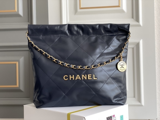 Marine Chanel 22&quot; des Kalbsleder-22S Abfall-Taschen-“ kleines Handtasche ODM