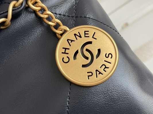 Marine Chanel 22&quot; des Kalbsleder-22S Abfall-Taschen-“ kleines Handtasche ODM