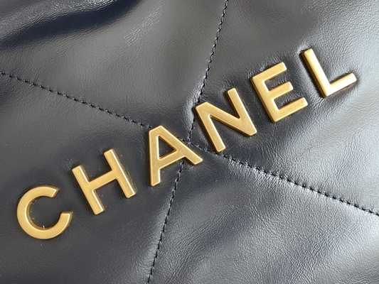 Marine Chanel 22&quot; des Kalbsleder-22S Abfall-Taschen-“ kleines Handtasche ODM