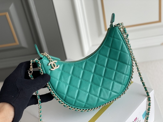 Schwarzes Ketten-Mini Sling Bag Branded Chanel-Landstreicher-Handtaschen-Kalbsleder-Leder