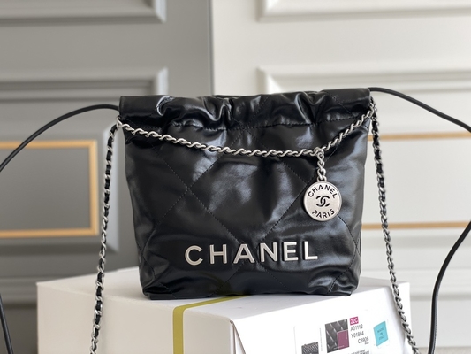 Rosa-weißes schwarzes Gelb Chanel Branded Ladys Handbags 22B MINI-Kalbsleder-22S