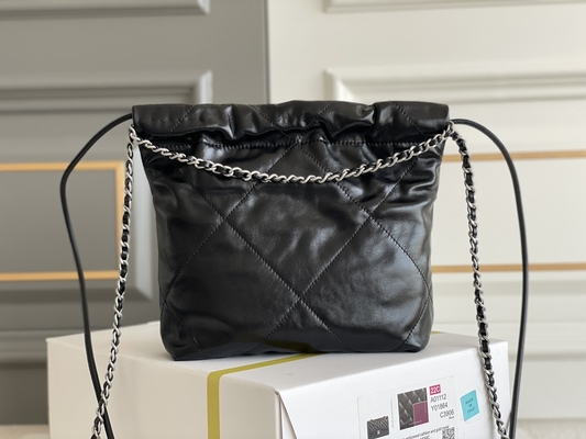 Rosa-weißes schwarzes Gelb Chanel Branded Ladys Handbags 22B MINI-Kalbsleder-22S