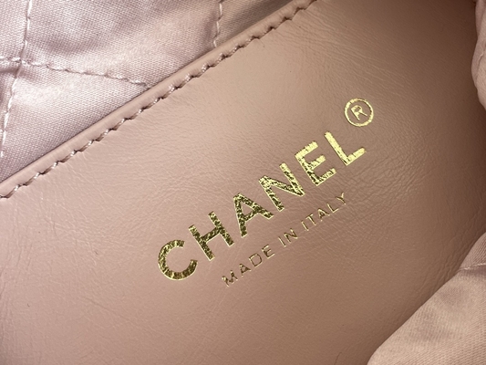 Rosa-weißes schwarzes Gelb Chanel Branded Ladys Handbags 22B MINI-Kalbsleder-22S
