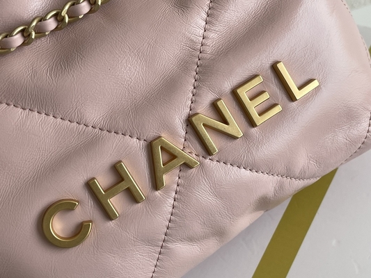 Rosa-weißes schwarzes Gelb Chanel Branded Ladys Handbags 22B MINI-Kalbsleder-22S