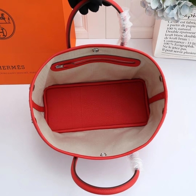 Bougainvillier-Stempel Preloved brannte Tasche Hermes Negonda Garden Party 30 ein