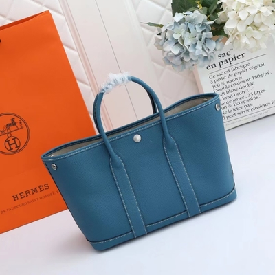 Bougainvillier-Stempel Preloved brannte Tasche Hermes Negonda Garden Party 30 ein