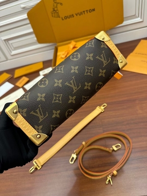 Segeltuch-Louis Vuittons LV Browns Presbyopic Seitentaschen-Koffer des stamm-Monogramm-P.M.