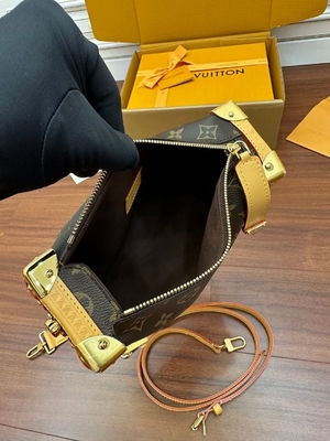Segeltuch-Louis Vuittons LV Browns Presbyopic Seitentaschen-Koffer des stamm-Monogramm-P.M.