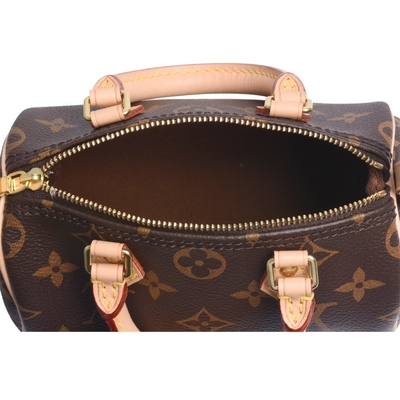 Kleiner klassischer Designer Monogram Bag SCHNELLER Nano-Louis Vuitton M81085