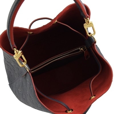 LV Colorblock brandmarkte Damen Eimer-Tasche der Handtaschen-NÉONOÉ Millimeter gekörntes Leder