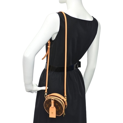 Gekörnte zarte Tasche M44699 Kalbsleder-Monogramm-Segeltuch LV Lockme