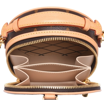 Gekörnte zarte Tasche M44699 Kalbsleder-Monogramm-Segeltuch LV Lockme