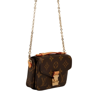 Quer- Leichensack Mini Designer Monogram Bag Micros Metis LV Brown
