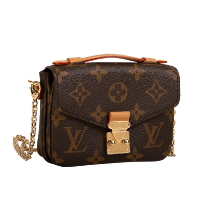 Quer- Leichensack Mini Designer Monogram Bag Micros Metis LV Brown