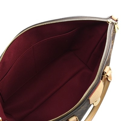 Monogramm beschichteter dunkler Kaffee Segeltuch BoéTie Millimeter Tote Bag M45987