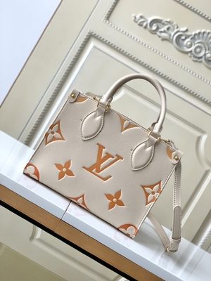 Sahnesafran-riesiges Monogramm OnTheGo Millimeter Louis Vuitton Messenger Bag For Ipad Mini