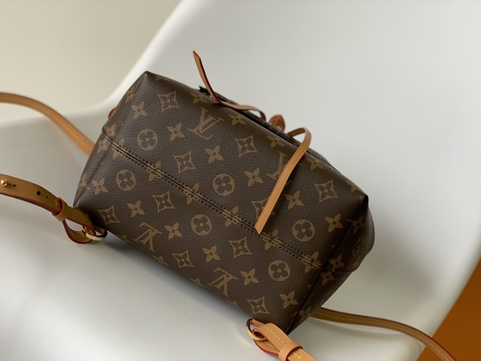 Monogramm-Schatten-Kalb lederner Rucksack-abnehmbarer Charme LV Montsouris P.M.