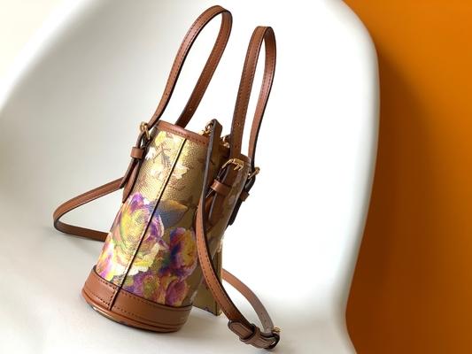 Metallische Blume Louis Vuitton Neverfull Bucket Bags M81724