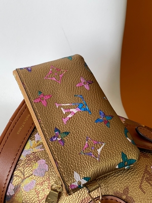Metallische Blume Louis Vuitton Neverfull Bucket Bags M81724