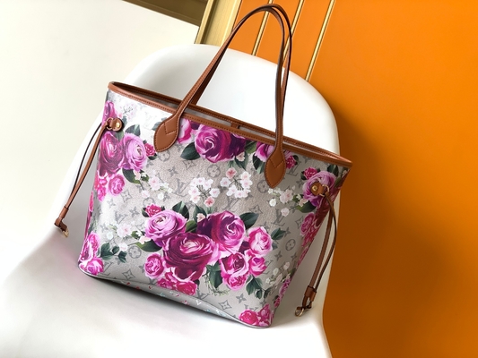 Blumenmuster-Silber Louis Vuitton Large Never Full M21352