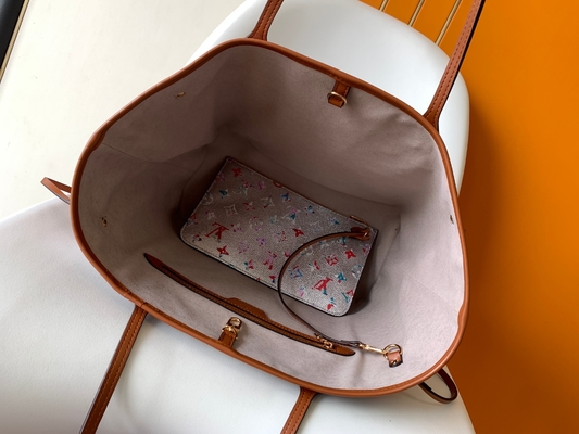 Blumenmuster-Silber Louis Vuitton Large Never Full M21352