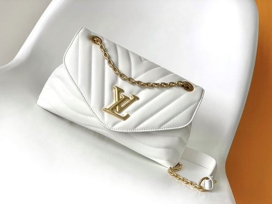 LV Preloved brannte Tasche M58549 New Wave Kettentasche ein