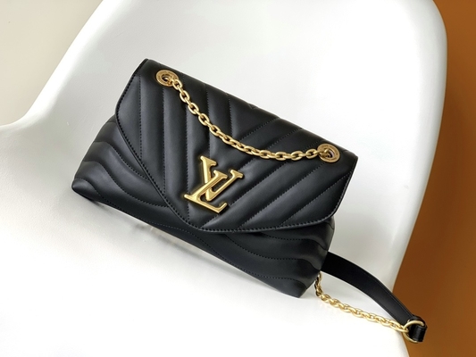 LV Preloved brannte Tasche M58549 New Wave Kettentasche ein