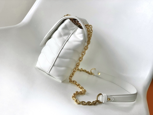 LV Preloved brannte Tasche M58549 New Wave Kettentasche ein