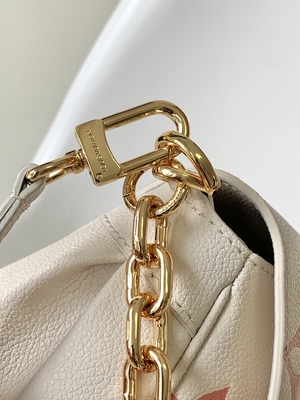 Lieblingsleder creme-Mini Sling Bag Brandeds LV Rose Trianon Two Monogram Empreinte