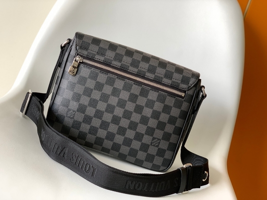 Bote Bag Graphite Black Louis Vuitton Branded Mens Bag-Bezirks-P.M. Damier