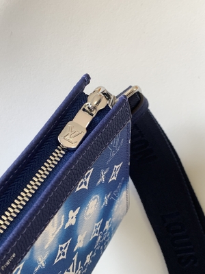 Kleine Geldbörsen-doppelter Reißverschluss Gaston Louis Vuitton LV Pochette tragbar 