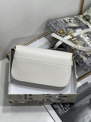 Taschen-weiße lederne Gewohnheit der Damen-Dior Micro Montaigne 30