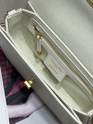 Taschen-weiße lederne Gewohnheit der Damen-Dior Micro Montaigne 30