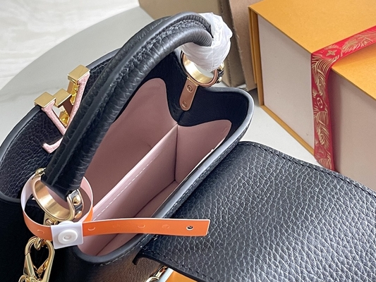 Das Ziegenfell, das Preloved zeichnet, brannte Tasche Louis Vuitton Capucines Mini ein